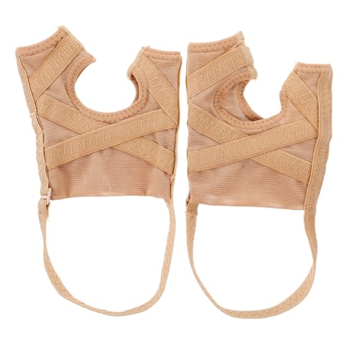 Yardwe 1Pair Forefoot Compression Sleeves Breathable Toe Separators for Overlapping Toes Comfortable Foot Care Products Split Toe Alignment Sleeve for Women