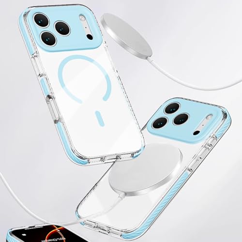Coque magnétique iPhone 16 Pro Max gris silicone antichoc - 3