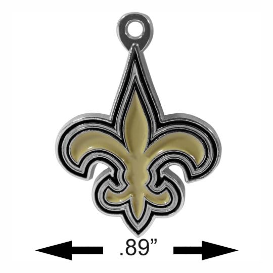 Image of NFL Siskiyou Sports Womens New Orleans Saints Dangle Earrings One Size Team Color