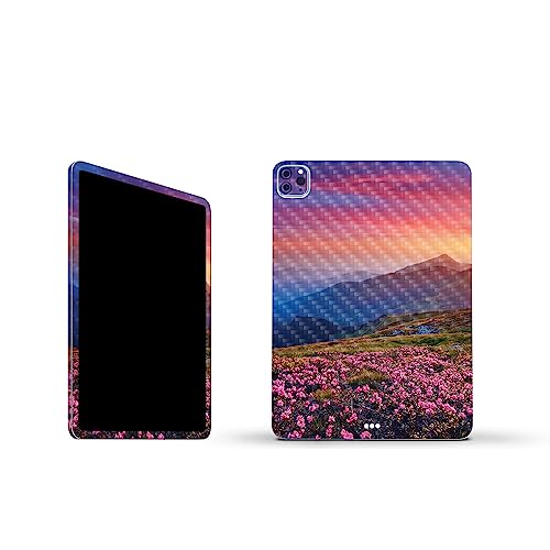 Image of MightySkins Carbon Fiber Skin Compatible with Apple iPad Pro 11 inch M2 4th Gen (2022) Full Wrap Kit - Field of Color | Protective Durable Textured Carbon Fiber Finish | Easy to Apply | Made in The USA