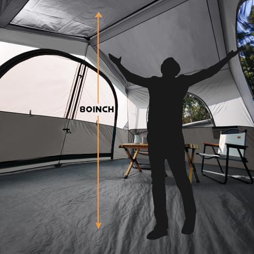 Instant Pop Up Camping Tent 8-Person