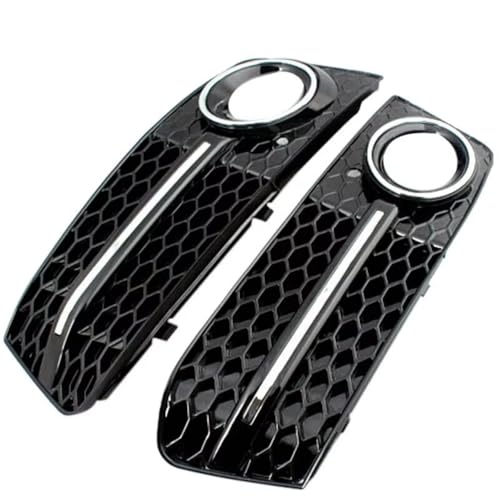 Rejilla luz antiniebla para A4 B8 2008-2012 con estilo RS4 panal y marco delantero