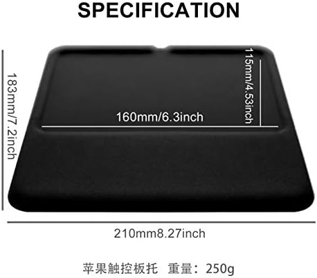 VAYDEER Slim Ergonomic Wrist Rest for Magic Trackpad 2 (Black)