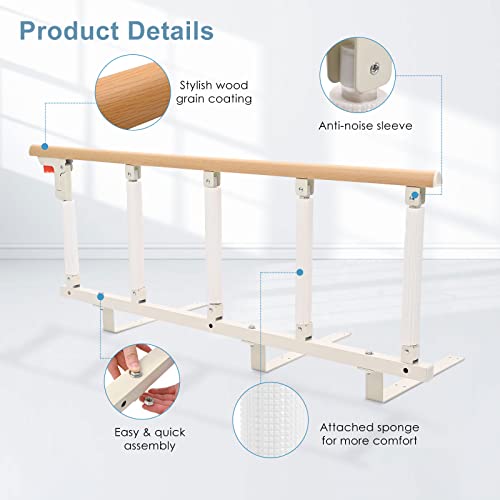 Boeaster Bed Rails For Elderly Adults, Folding Medical Bed Safety Assist Rail Handle For Seniors Bed Side Guard To Prevent Falling Out Of Bed #TOP6