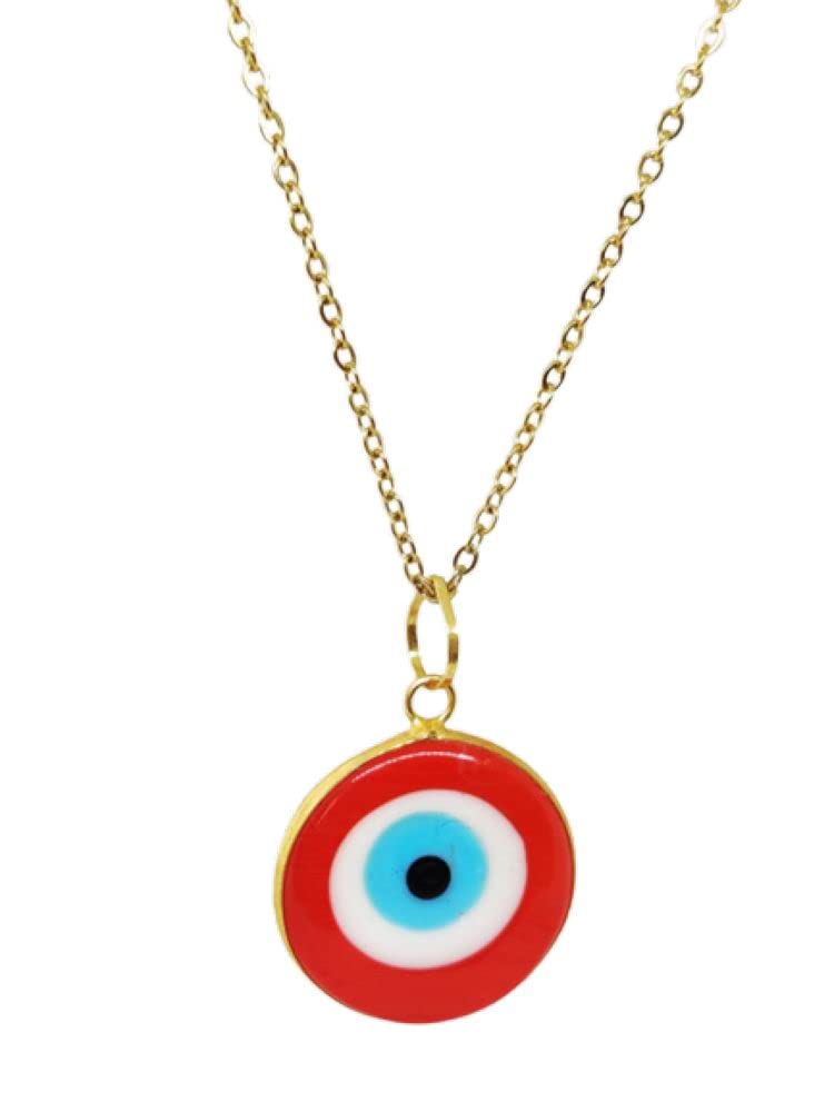 Septreize Unisex Red Evil Eye Pendant Necklace (Er-Evey-Nk-007)