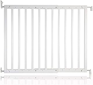 Safetots Chunky Wooden Screw Fit Stair Gate White 63.5cm-105.5cm