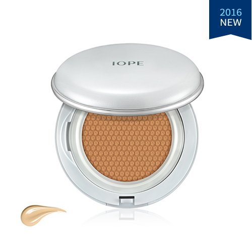 2016 New Iope Air Cushion Matte Longwear W21 Warm Beige 0.53oz(15g)+Refill 0.53oz(15g)