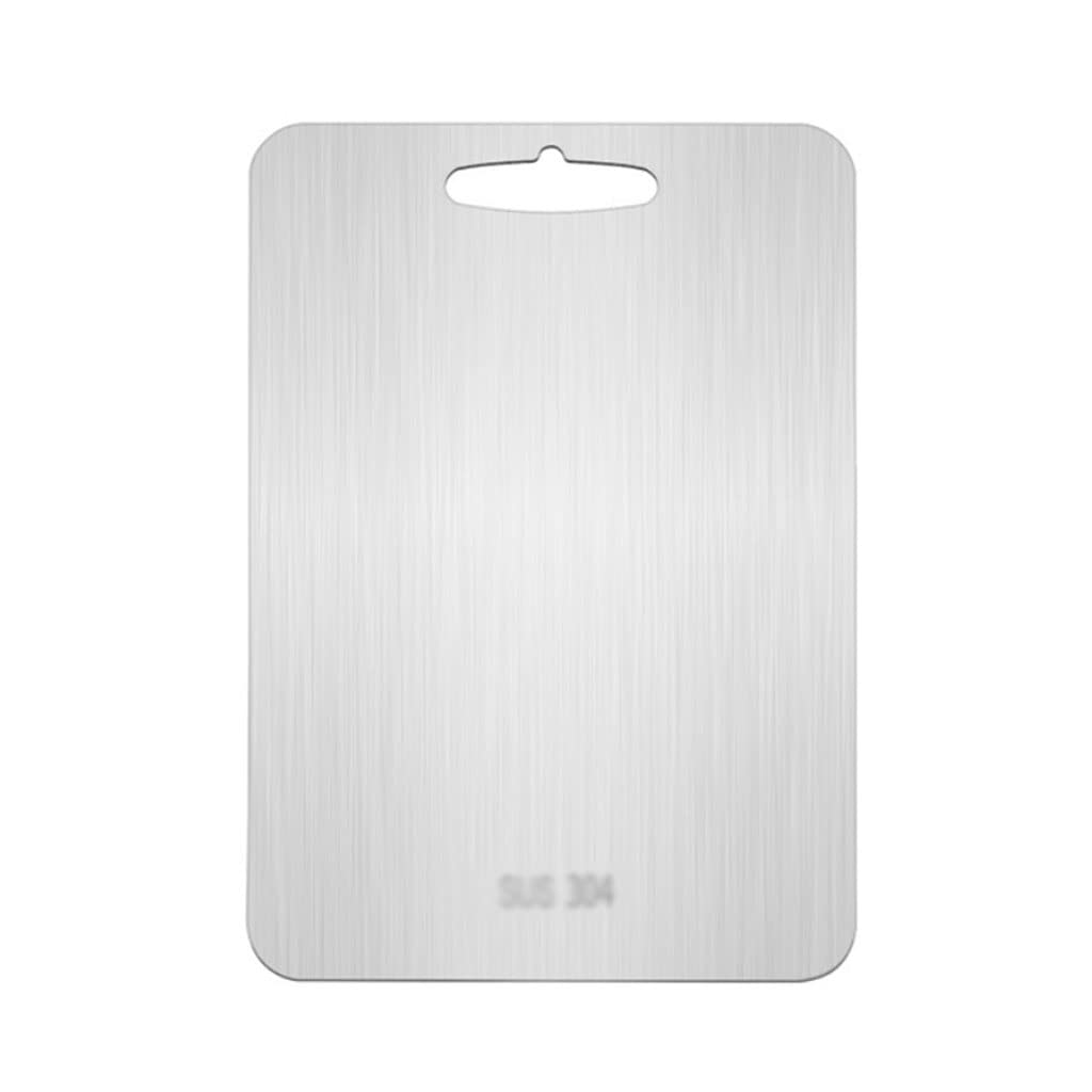 Planche à découper en acier inoxydable bloc durable avec trou de suspension