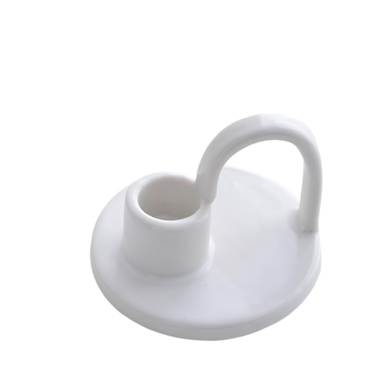 1Pair Ceramic Candlestick Holder For Home Decoration Pottery Candle Holders With Handle For Taper Candles Incense Table Centerpiece for Candle(Size5)