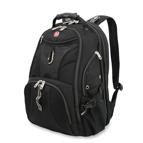 SWISSGEAR 1900 ScanSmart TSA Laptop Backpack Fits 17 Inch Laptop with RFID Protection and Tablet Pocket, Black, 19-Inch by SwissGear - Used condition - US$73.01