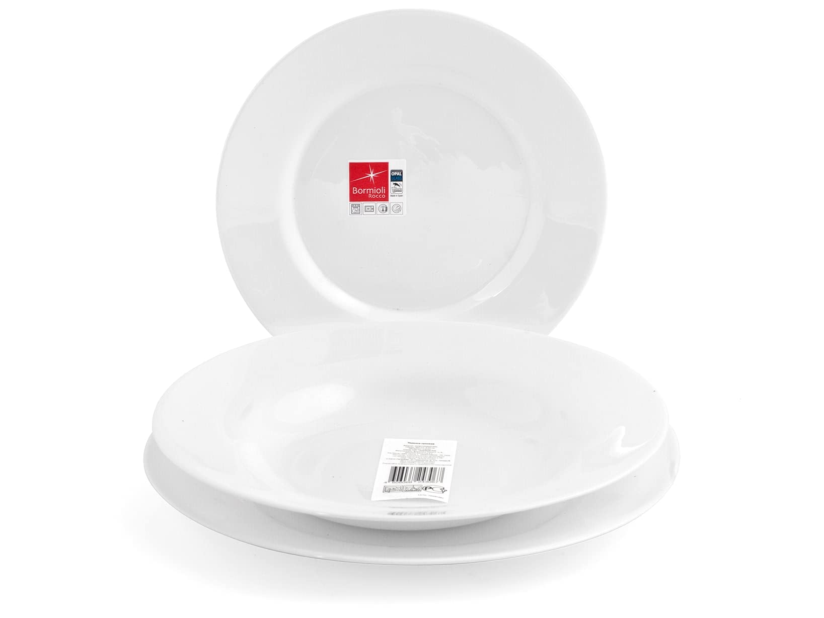 BORMIOLI ROCCO Servizio Tavola 18 Pezzi Coconut In Vetro Opale Bianco