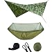 WTAXBH Hamac de Tente de hamac Net extérieure avec auvent auvent étanche Set Hammock Portable Pop-up (Color : Chocolate)