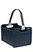 Price comparison product image meori Shopper Bundle Navy Blue / Plain Wipe Clean Sturdy Polyester Space Saving by the Sea Holiday Lake Beach with Handles Holiday Weekend Island Sylt