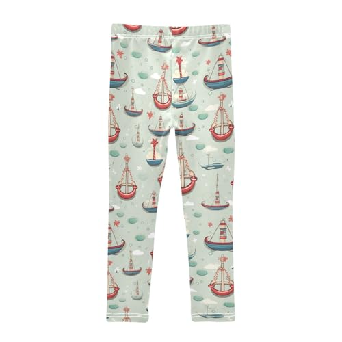 Girls' Leggings Boat Ocean Kids Yoga Tights Pants 1 Pack 208504902