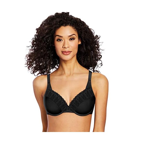 Bali womens Passion for Comfort Light Lift Underwire Df0082 Full Coverage Bra, Black Lace, 40C US