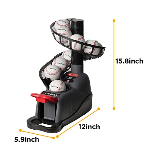 Furlihong 898Bh Baseball Soft Toss Machine, Angle Adjustable, Step On Paddle And Release To Launch, No Power Supply Needed, Works With Regulation Baseball #TOP4