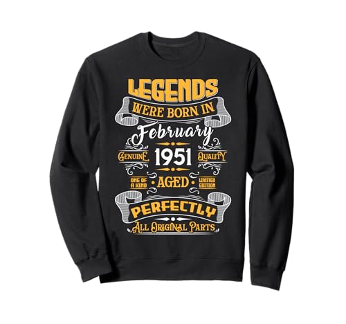 Legend February 1951 Vintage 75th Birthday Tees Made in 1951 �g���[�i�[
