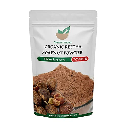 Mewar Impex Reetha Powder 400 Gm - Hair Pack Powder For Dandruff, Rough ...