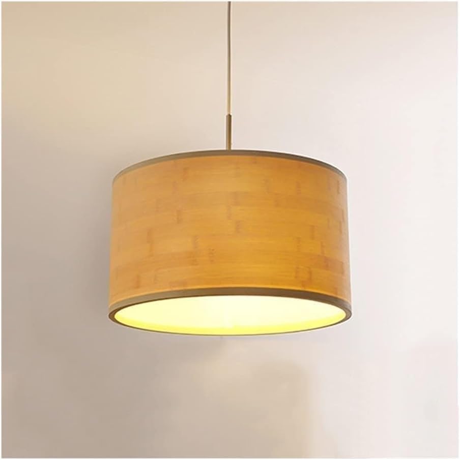 Lustre rétro chinois pour restaurant et café suspension pastorale en paille