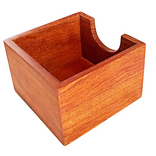 HOOTNEE Caja De Pañuelos Sin Tapa, Servilletero De Mesa, Servilletero Para La Cena, Servilletero, Organizador De Servilletas, Servilletero De Madera, Servilletero Rústico, Dispensador De
