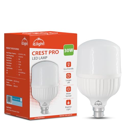 Image of D.LIGHT 30W LED Bulb Color for Home & Office |B22 LED Bulb Base | High Voltage Protection |Eco Friendly Energy Efficient | Pack of 1