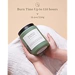 M&SENSE Bamboo Peony Spring Large Jar Candles for Home Scented 19.4 Ounces 110 Hour Long Lasting Burn, Natural Organic Soy Wax Gifts for Women, Fresh Smelling Aromatherapy Candle for Stress Relief - Image 4