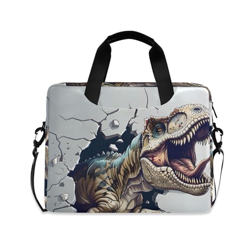 ALAZA funda para laptop con diseño 3D T-rex miniatura 1