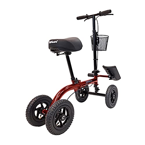 Tuffcare Smooth Seated Knee Scooter, Slow Propelled Steerable Mobility