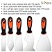 Kingorigin Putty Knife Set, 5 Piece Stainless Steel Paint Scraper (1