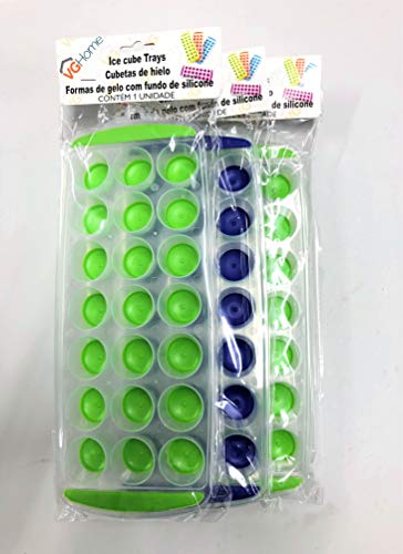 Forma de Gelo fundo de silicone VGHome - 3 Unidades gelo redondo