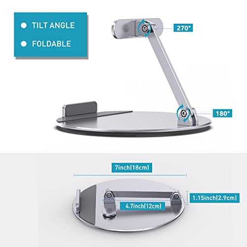 Letlar Tilt And Swivel Stand For Echo Show 15, Make Of Aluminum Alloy, Rotatable And Foldable, Echo Show 15 Mount Suit For Portrait Landscape Mode #TOP6