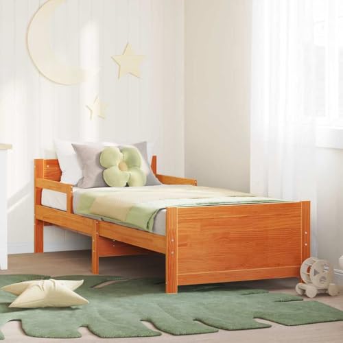 Générique Lit Extensible pour Enfants Marron Cire 80 x 130/165 / 200 cm,Meubles,Lits & Accessoires,Lits & Cadres de lit,Autre,21.4 KG,877211