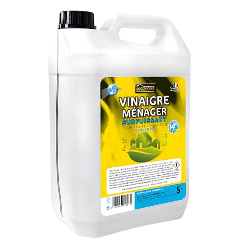 Vinagre blanco de uso doméstico 14° 5L - Producción francesa
