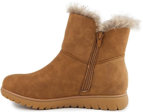 LONDON FOG Women's Wendyl Zip Up Winter Boots Warm Winter Booties3