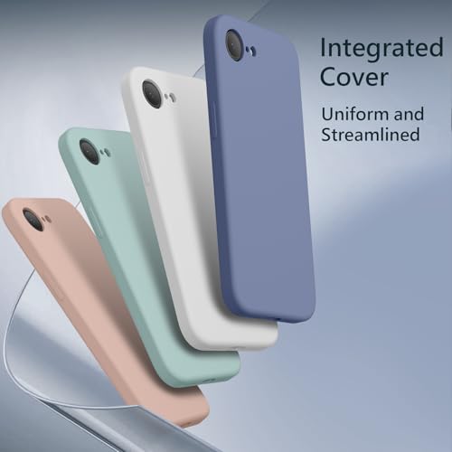 Image of FireNova Magnetic for iPhone 17e Case /iPhone 16e Case, Compatible with MagSafe, [Silicone Camera Protection] Microfiber Lining Phone Case, 6.1 inch, Lavender Gray