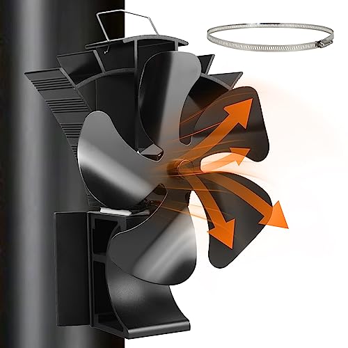 Tomersun Ventilador de Estufa 3 en 1, 5 Hojas