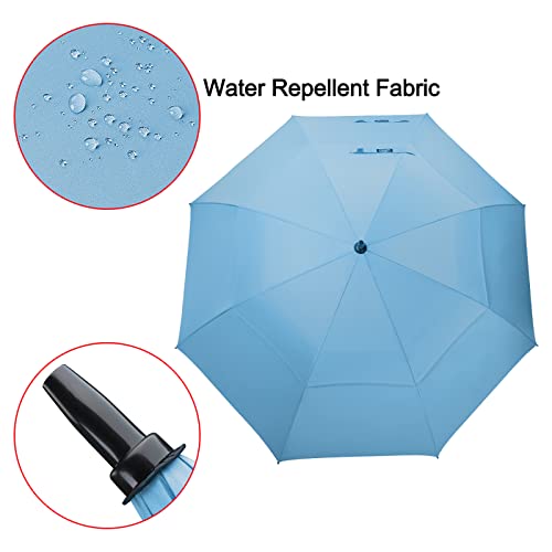 Image of G4Free 47 /54 /62 /68 Inch Automatic Open Golf Umbrella Oversize Extra Large Double Canopy Vented Windproof Waterproof Stick Umbrellas