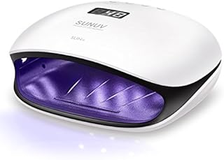 SUNUV 48W UV LED Light Lamp Nail Dryer for Gel Polish with Auto Sensor Professional Nail Art Tools SUN4 Black