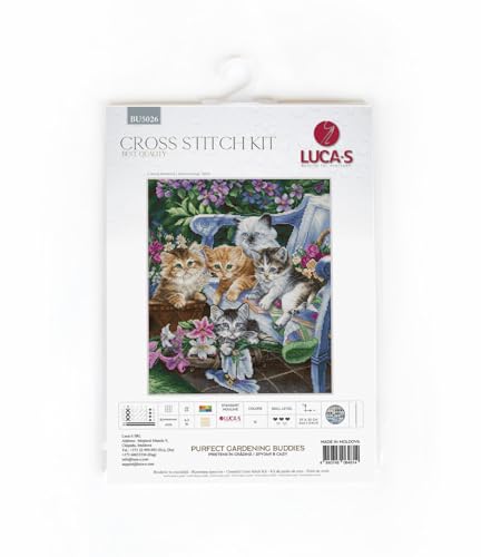 Cross Stitch Kit Luca-S - Purfect Gardening Buddies, Embroidery Kit Luca-S BU5026, Perfect Gardening Buddies, 27x32cm - Image 3