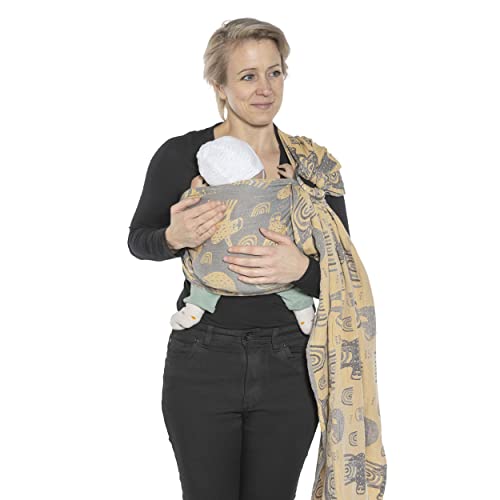 SCHMUSEWOLKE Ring Sling Baby-Tragetuch Hybrid Sommer Musselin -...