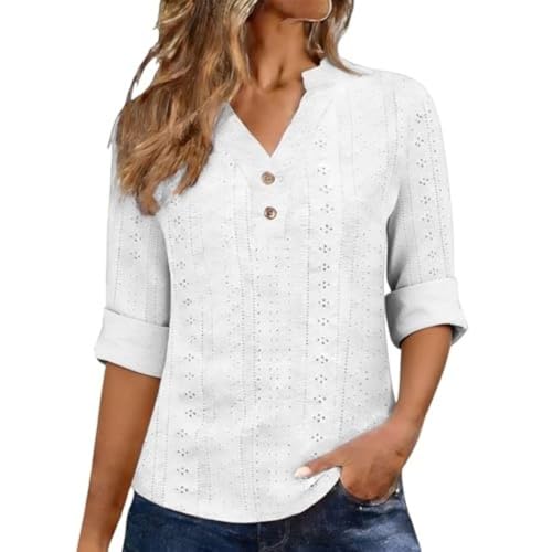 Blouse femme manches longues boutons décoratifs et style anglaise chic