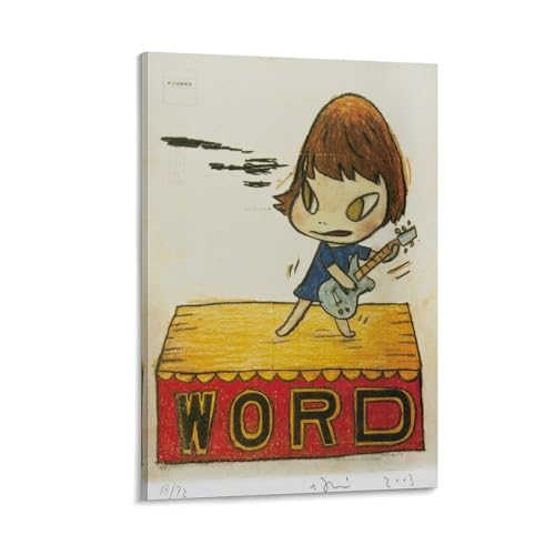 �ޗǔ��q �C���X�g���[�^�[ ���b�N�~���[�W�b�N�M�^�[�K�[�� �|�X�^�[ (7) �������� �L�����o�X�E�H�[�� �ǂ̊G �Ǌ|�� �z�[���A�[�g���[�N12x18inch(30x45cm)