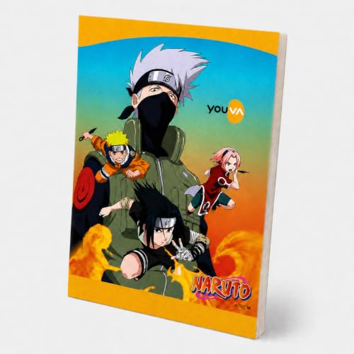 Image of YOUVA Naruto Soft Bound Notebook Single Line 172 Pages Jumbo Size Pack of 6