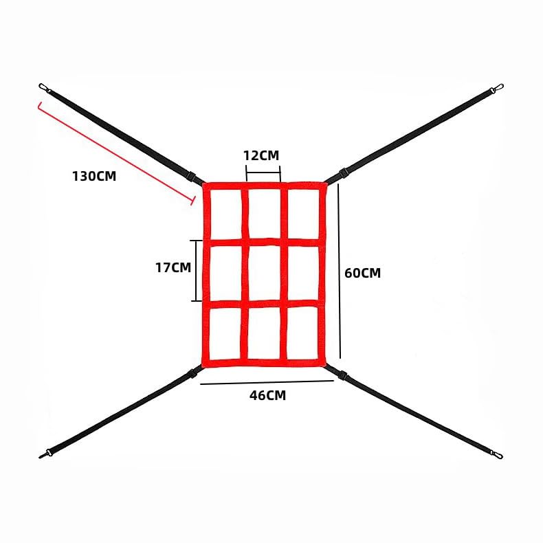 Adjustable Strike Zone Target for Baseball and Softball Net, 9 Hole Throwing Pitching Hitting Batting Catching Practice Target