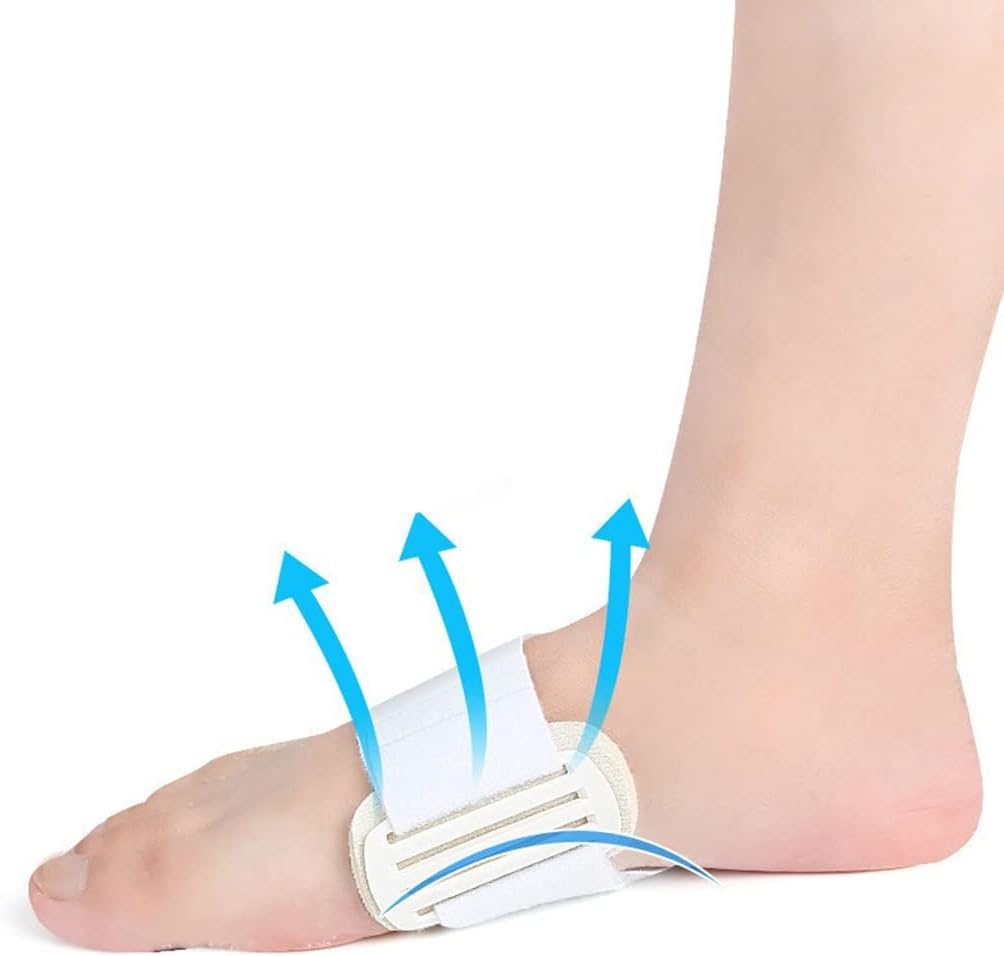 DEAVER Bunion Straightener,Thumb Valgus Arch Pad,Men and Women Flat Foot Support Pad Shock-Absorbing Pressure-Relieving Latex Pads,Night Splint Pain Relief