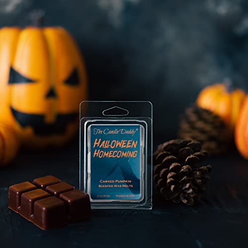 The Candle Daddy Halloween Homecoming - Craved Pumpkin Scented Horror Movie Wax Melt - 1 Pack - 2 Ounces - 6 Cubes - Spooky, Scary Fun Gift Slasher #TOP1