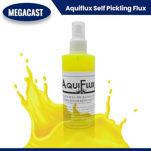Image of Aquiflux Self Pickling Flux for Precious Metals Gold Silver Jewelry and Hard Soldering 8 Oz Megacast (275 ml)