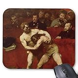 hart wrestling family Größe des Mauspads: 240 mm x 200 mm x 3 mm, Lieferumfang: 1 x Mauspad.