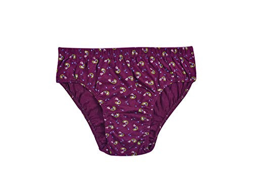 ESSA Sweetday Women’s 100% Cotton Hipster Briefs, Full Coverage Mid-Waist Panties, Soft Inner Elastic Waistband, Printed Hosiery Innerwear, Everyday Comfort Underwear, Combo Pack of 5, Multicolor