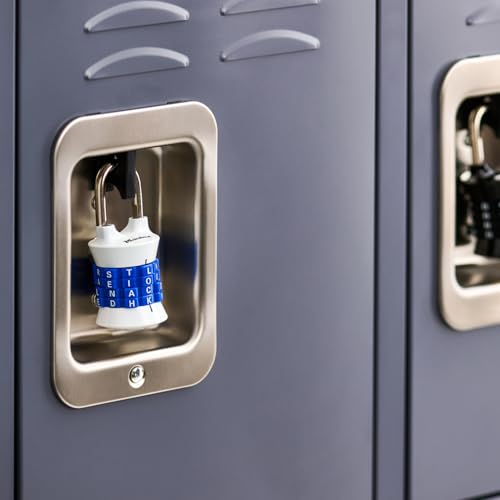 Master Lock Word Combination Lock, Set Your Own Word Letter Lock for Gym and School Lockers, Indoor Combo Padlock, Colors May Vary, 1535DWD - Thumbnail 2